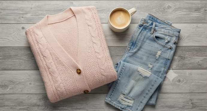 Lumina Oversized Cable-Knit Cardigan