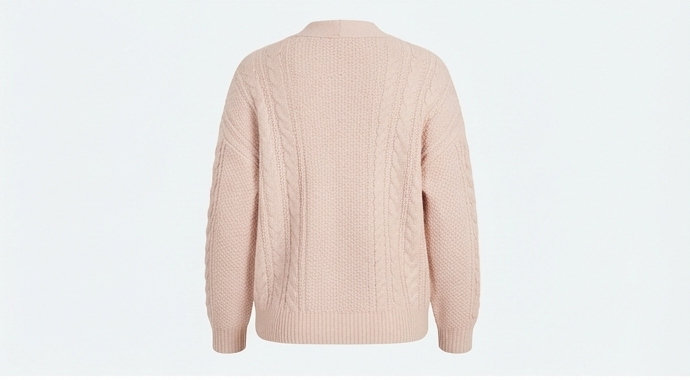 Lumina Oversized Cable-Knit Cardigan