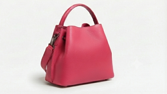 NomadCraft Willow Soft Leather Crossbody Bucket Bag