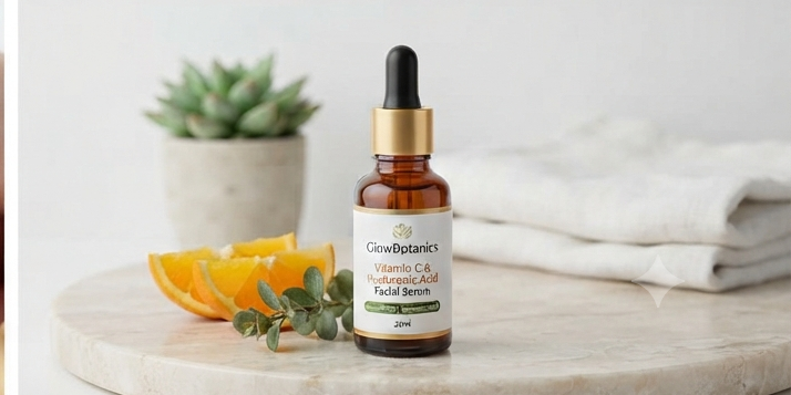 GlowBotanics Vitamin C & Hyaluronic Acid Facial Serum