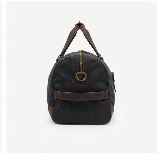 NomadCraft Canvas & Leather Weekender Travel Duffle Set