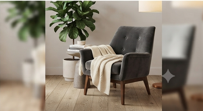 Havenly Mid-Century Ergonomic Accent Chair