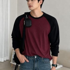 Colorblock Men Round Neck Multicolor T-Shirt