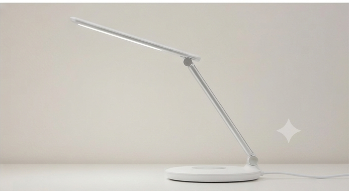 LumiNova Minimalist LED Desk Lamp with Wireless Charger