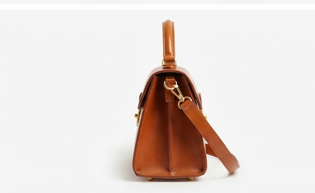 NomadCraft Emma Structured Leather Satchel