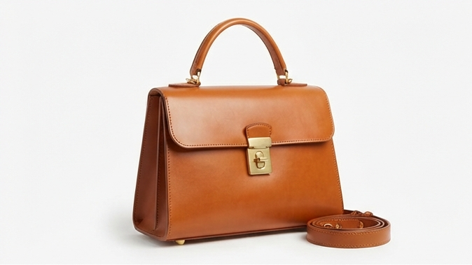 NomadCraft Emma Structured Leather Satchel